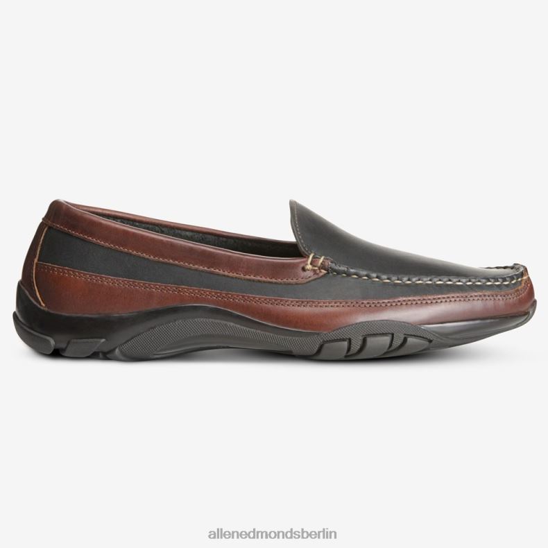 Allen Edmonds schwarz mit braunem Besatz Männer Boulder venezianischer Fahrmokassin 82J2T68