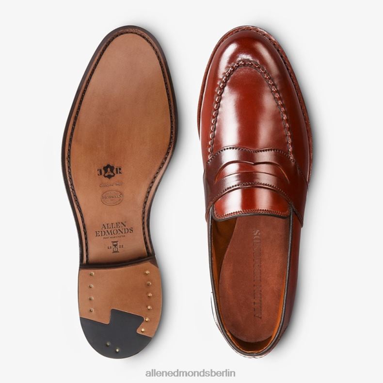 Allen Edmonds Chili-Cordovan Männer Randolph Shell Cordovan Pennyloafer 82J2T302