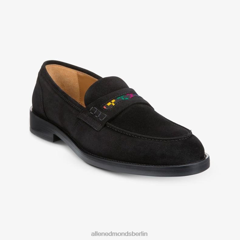 Allen Edmonds Schwarz Männer Bolama-Pennyloafer aus Wildleder von Armando Cabral 82J2T464