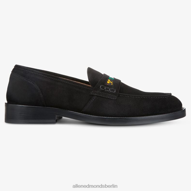 Allen Edmonds Schwarz Männer Bolama-Pennyloafer aus Wildleder von Armando Cabral 82J2T464