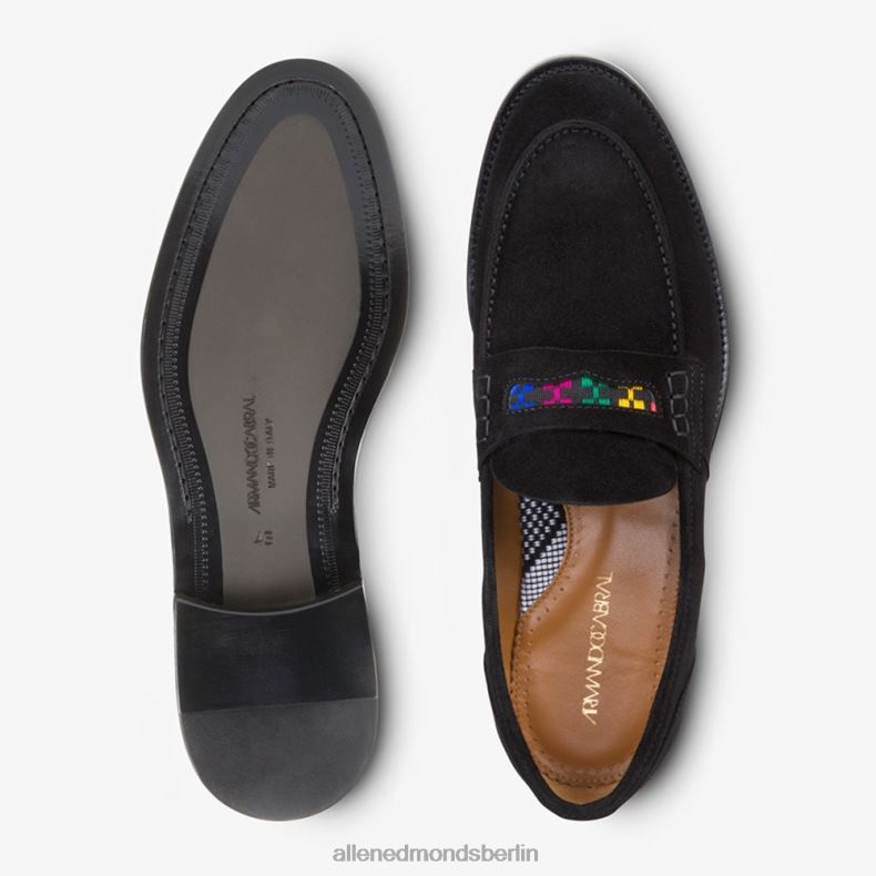 Allen Edmonds Schwarz Männer Bolama-Pennyloafer aus Wildleder von Armando Cabral 82J2T464