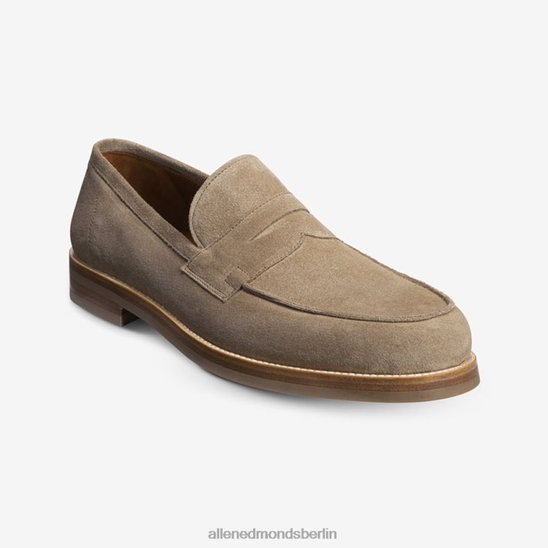 Allen Edmonds Taupefarbenes Wildleder Männer Newton Pennyloafer 82J2T382
