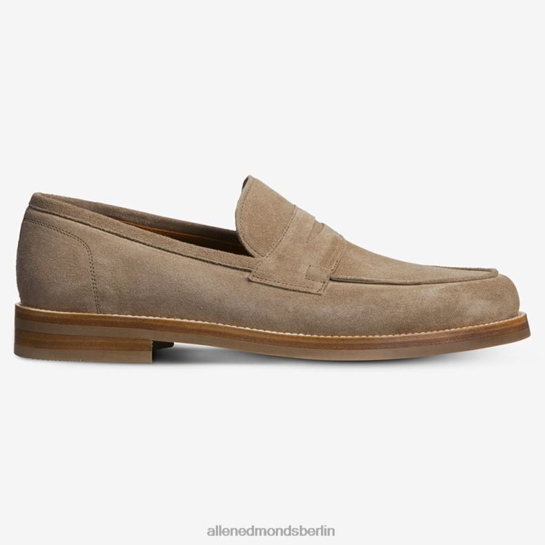 Allen Edmonds Taupefarbenes Wildleder Männer Newton Pennyloafer 82J2T382
