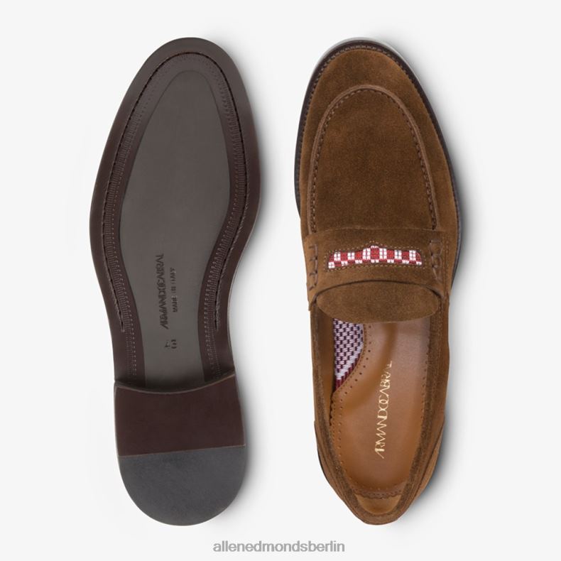 Allen Edmonds braun Männer Bolama-Pennyloafer aus Wildleder von Armando Cabral 82J2T125