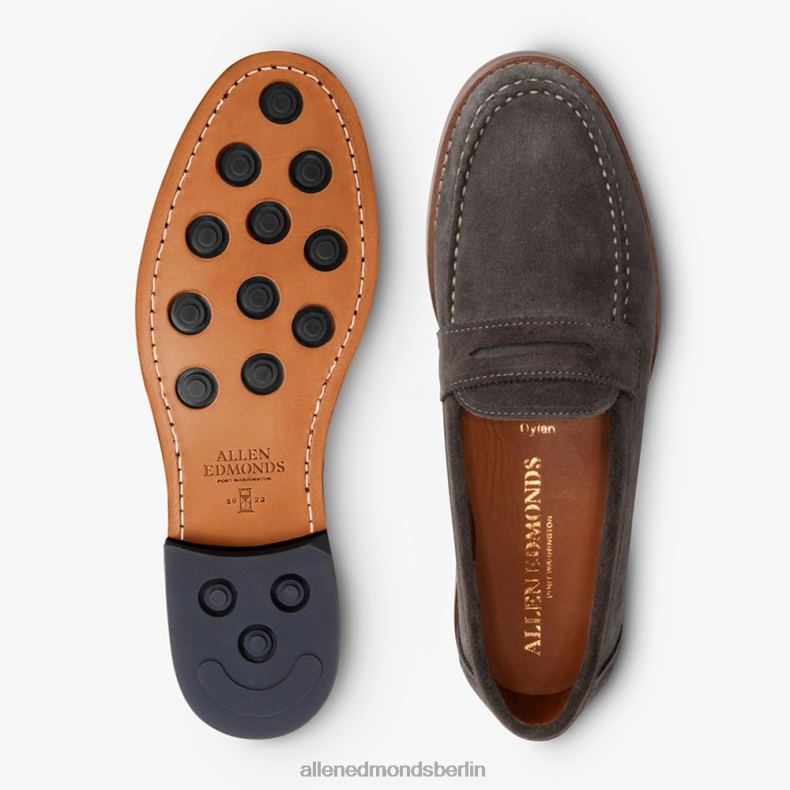 Allen Edmonds graues Wildleder Männer Dylan Pennyloafer 82J2T351