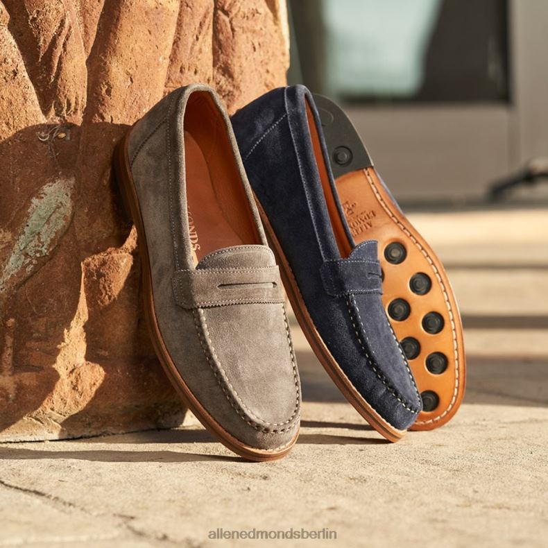 Allen Edmonds graues Wildleder Männer Dylan Pennyloafer 82J2T351