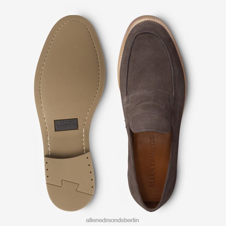 Allen Edmonds graues Wildleder Männer Newton Pennyloafer 82J2T383