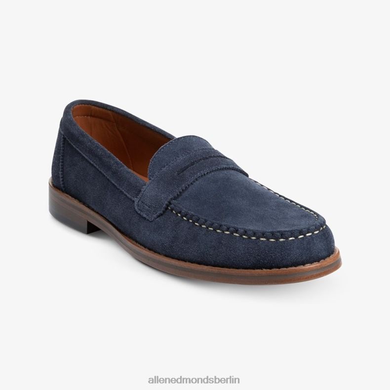 Allen Edmonds marineblaues Wildleder Männer Dylan Pennyloafer 82J2T350