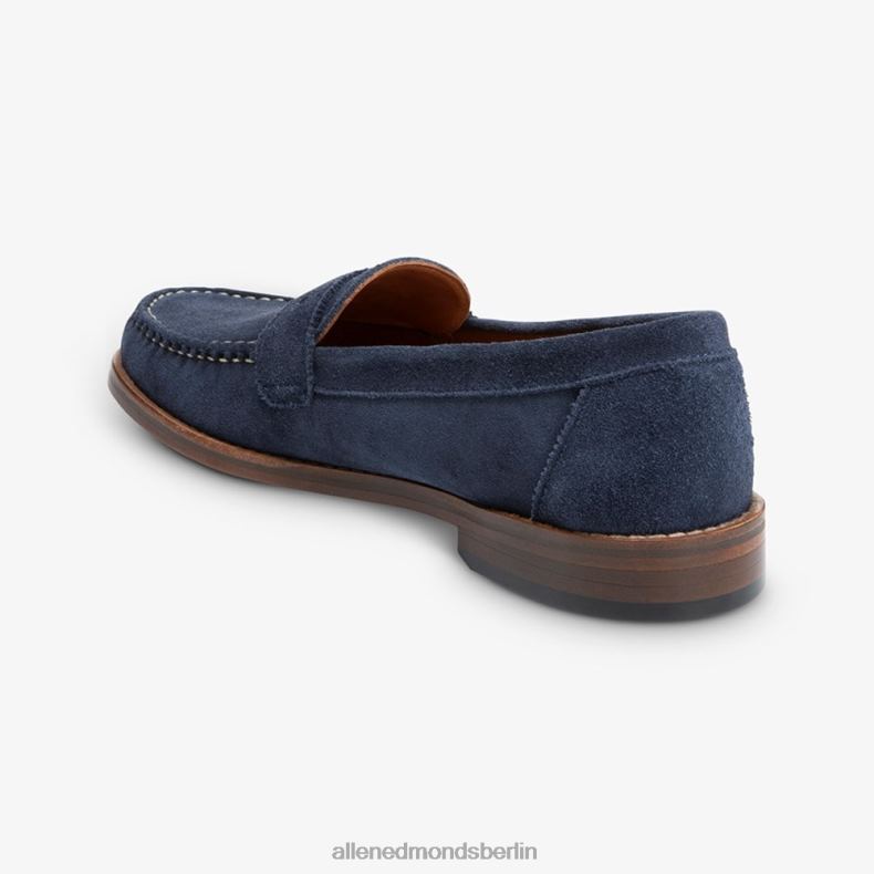 Allen Edmonds marineblaues Wildleder Männer Dylan Pennyloafer 82J2T350