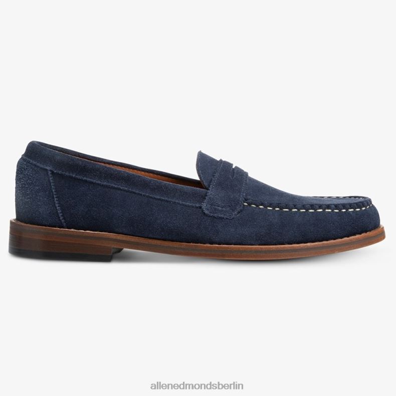 Allen Edmonds marineblaues Wildleder Männer Dylan Pennyloafer 82J2T350
