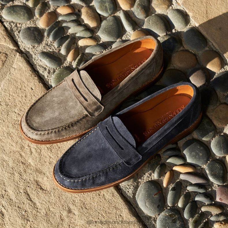 Allen Edmonds marineblaues Wildleder Männer Dylan Pennyloafer 82J2T350