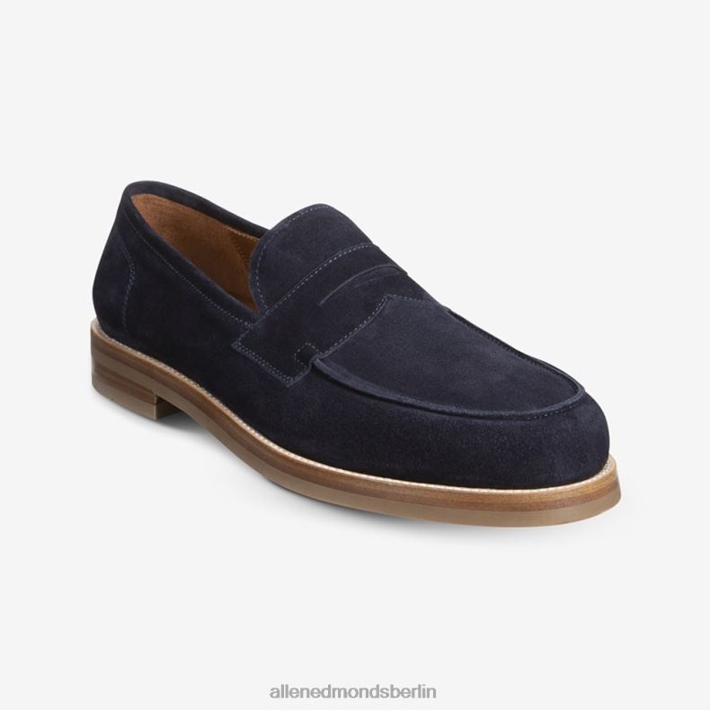 Allen Edmonds marineblaues Wildleder Männer Newton Pennyloafer 82J2T384