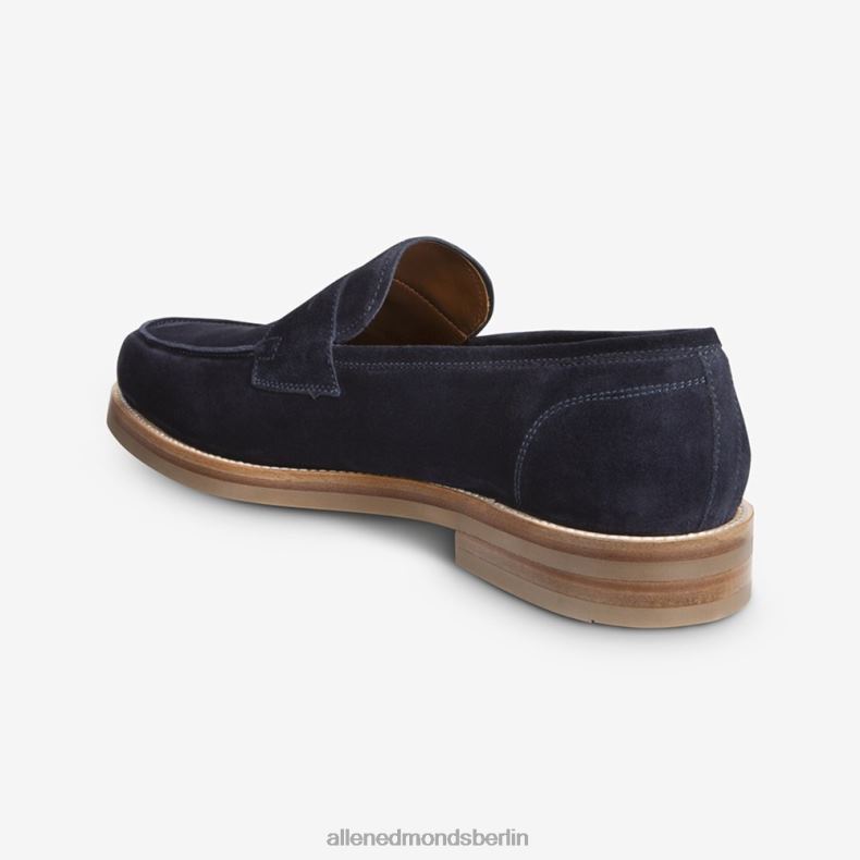 Allen Edmonds marineblaues Wildleder Männer Newton Pennyloafer 82J2T384