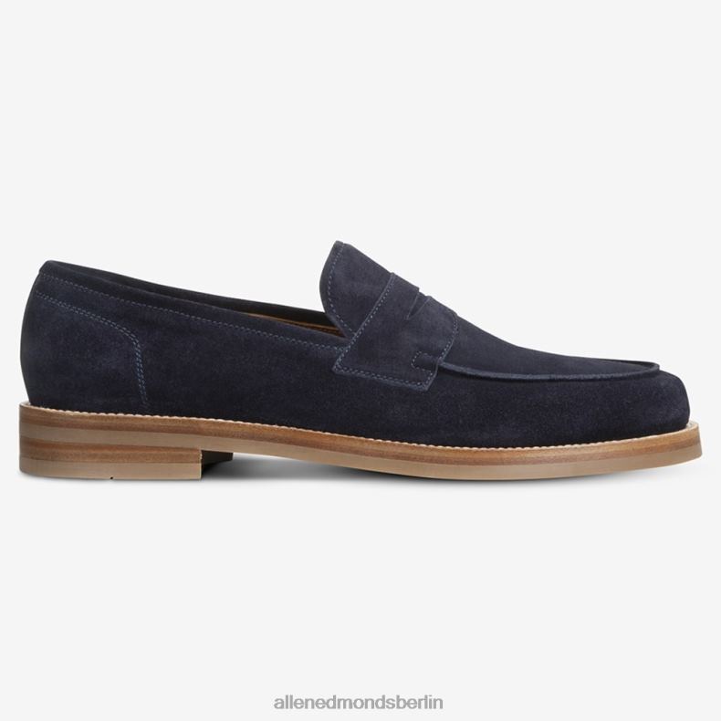 Allen Edmonds marineblaues Wildleder Männer Newton Pennyloafer 82J2T384