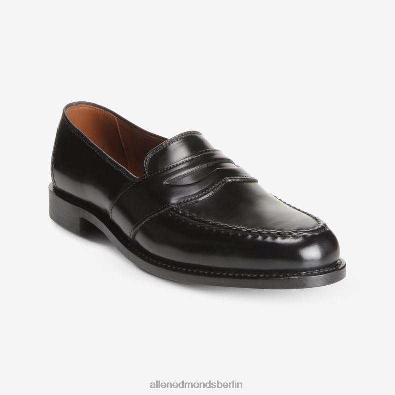 Allen Edmonds schwarzer Cordovan Männer Randolph Shell Cordovan Pennyloafer 82J2T34