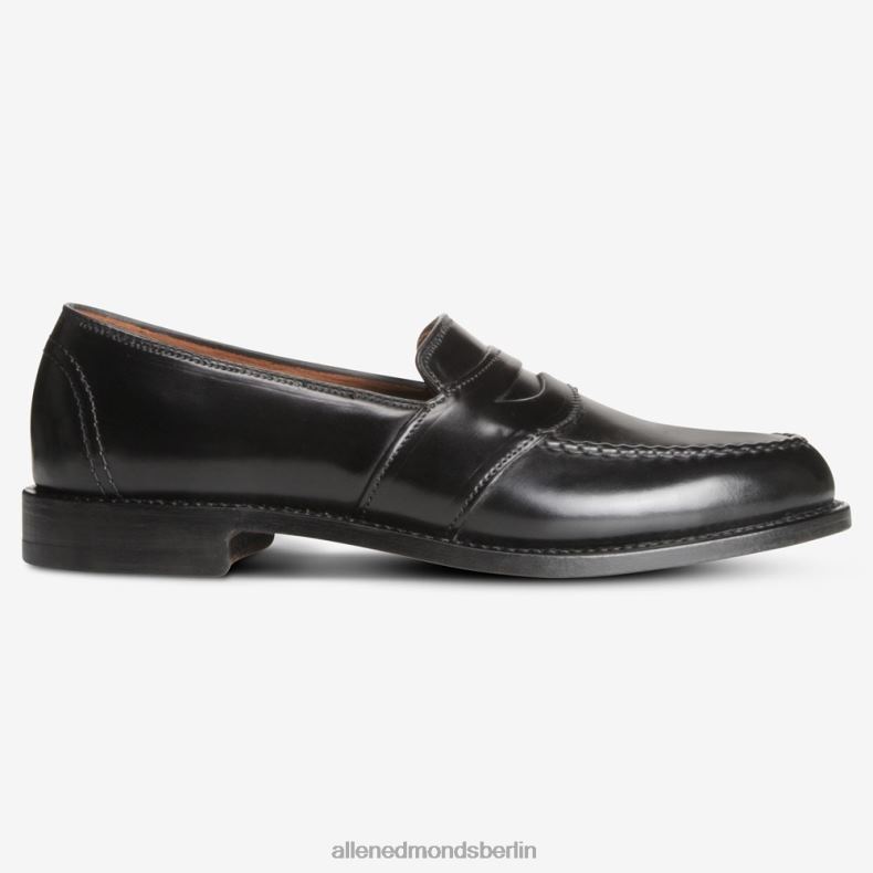 Allen Edmonds schwarzer Cordovan Männer Randolph Shell Cordovan Pennyloafer 82J2T34