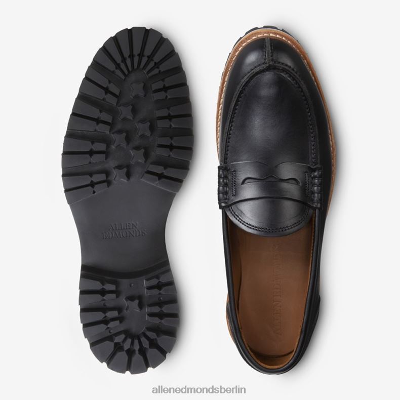 Allen Edmonds schwarzes Leder Männer Pennyloafer mit Freeport-Signatur 82J2T86