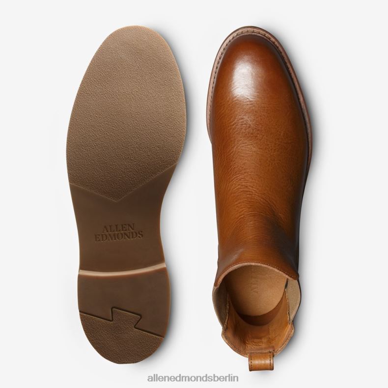 Allen Edmonds cognacfarbenes Leder Männer Denali Chelsea-Stiefel 82J2T362