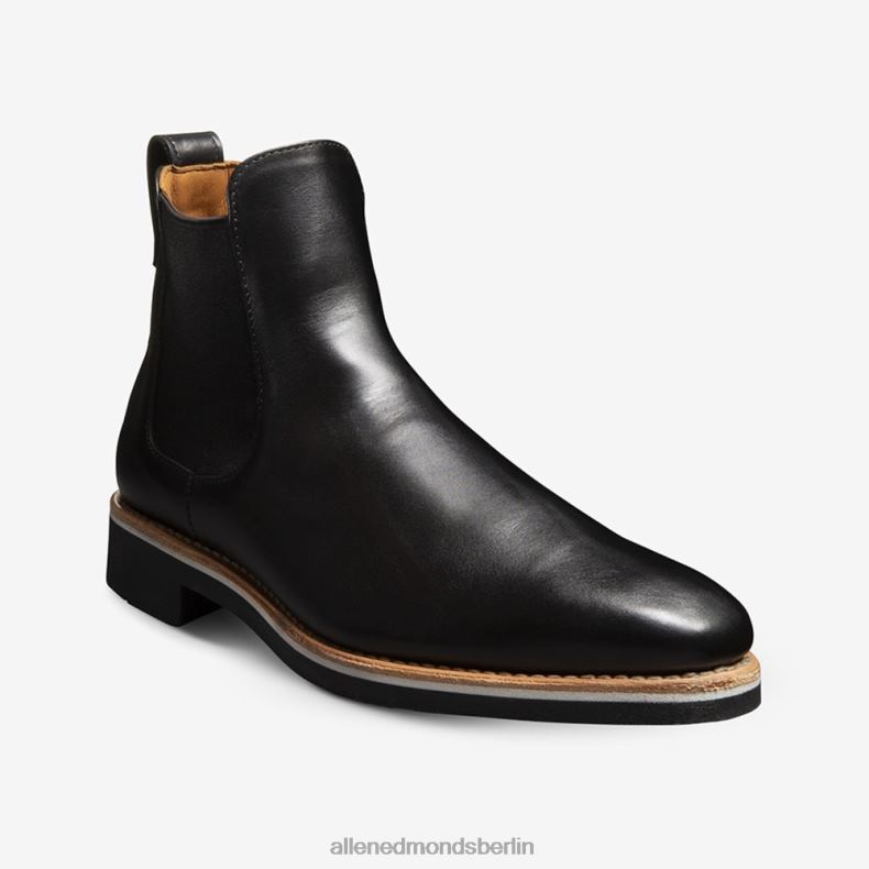 Allen Edmonds schwarzes Leder Männer Chelsea-Stiefel mit Liverpool-Signatur 82J2T50