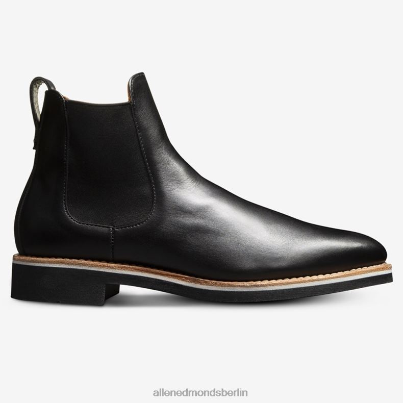 Allen Edmonds schwarzes Leder Männer Chelsea-Stiefel mit Liverpool-Signatur 82J2T50
