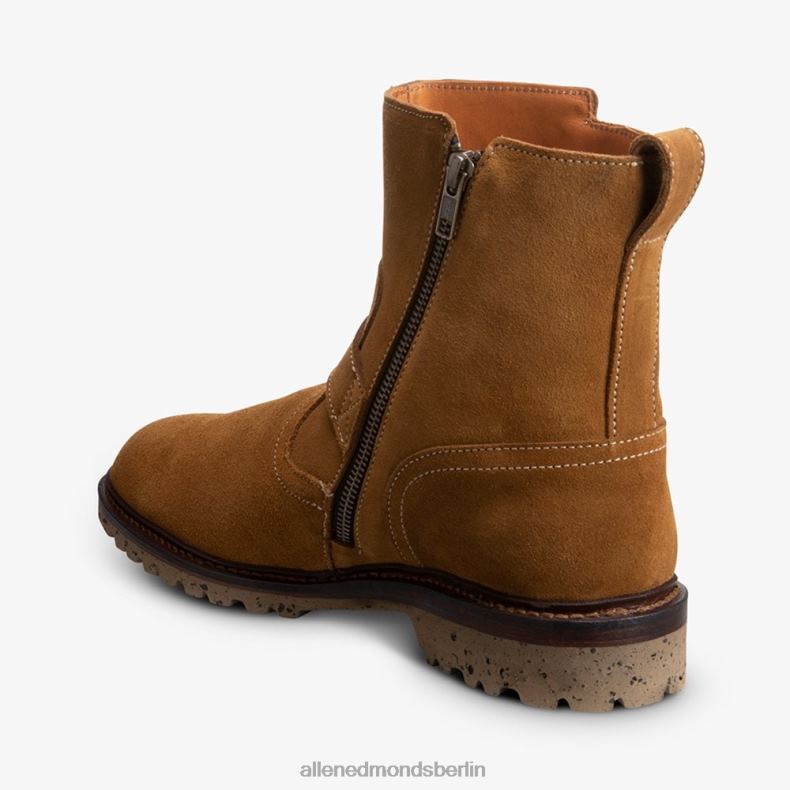 Allen Edmonds Cognac Männer Discovery Wildleder-Motorradstiefel von Armando Cabral 82J2T129