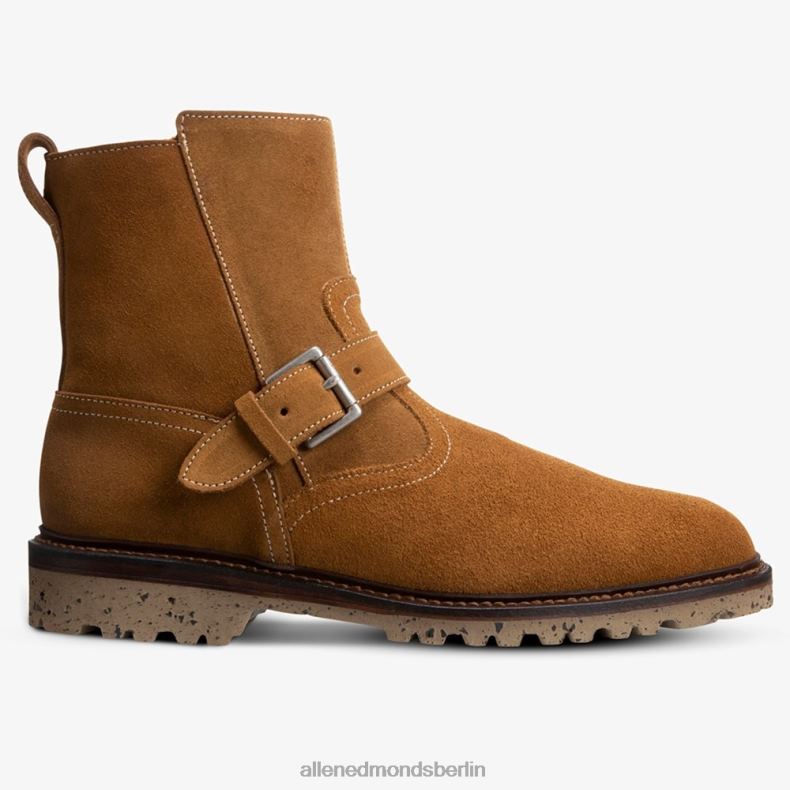 Allen Edmonds Cognac Männer Discovery Wildleder-Motorradstiefel von Armando Cabral 82J2T129