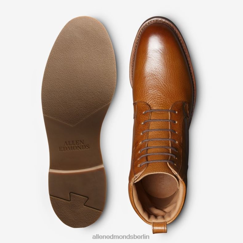 Allen Edmonds cognacfarbenes Leder Männer Denali-Stiefel 82J2T151