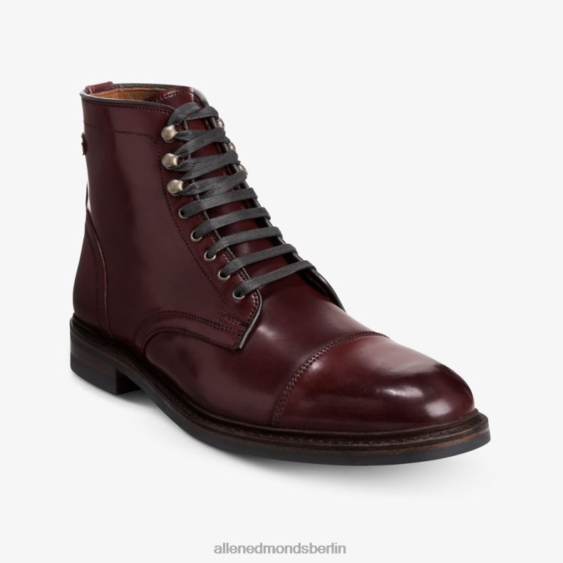 Allen Edmonds Burgunder Cordovan Männer Landon Shell Cordovan Captoe-Stiefel 82J2T337