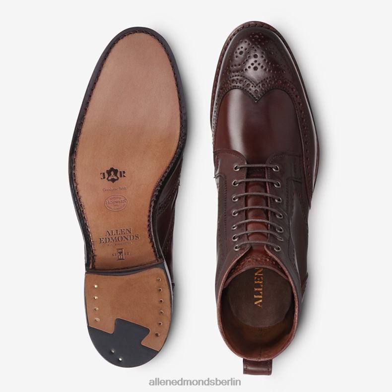 Allen Edmonds Chili-Cordovan Männer Dalton-Shell-Cordovan-Kleiderstiefel 82J2T481