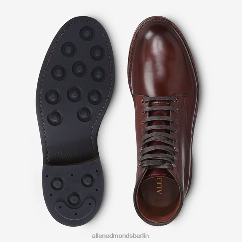 Allen Edmonds Chili-Cordovan Männer Higgins Mill-Stiefel mit Shell-Cordovan-Leder 82J2T30
