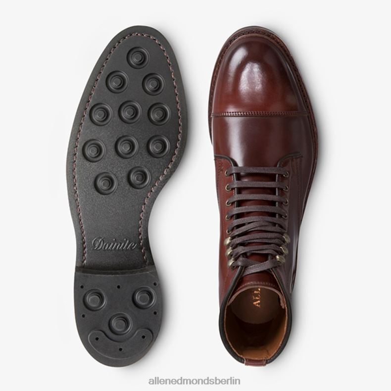 Allen Edmonds Chili-Cordovan Männer Landon Shell Cordovan Captoe-Stiefel 82J2T338