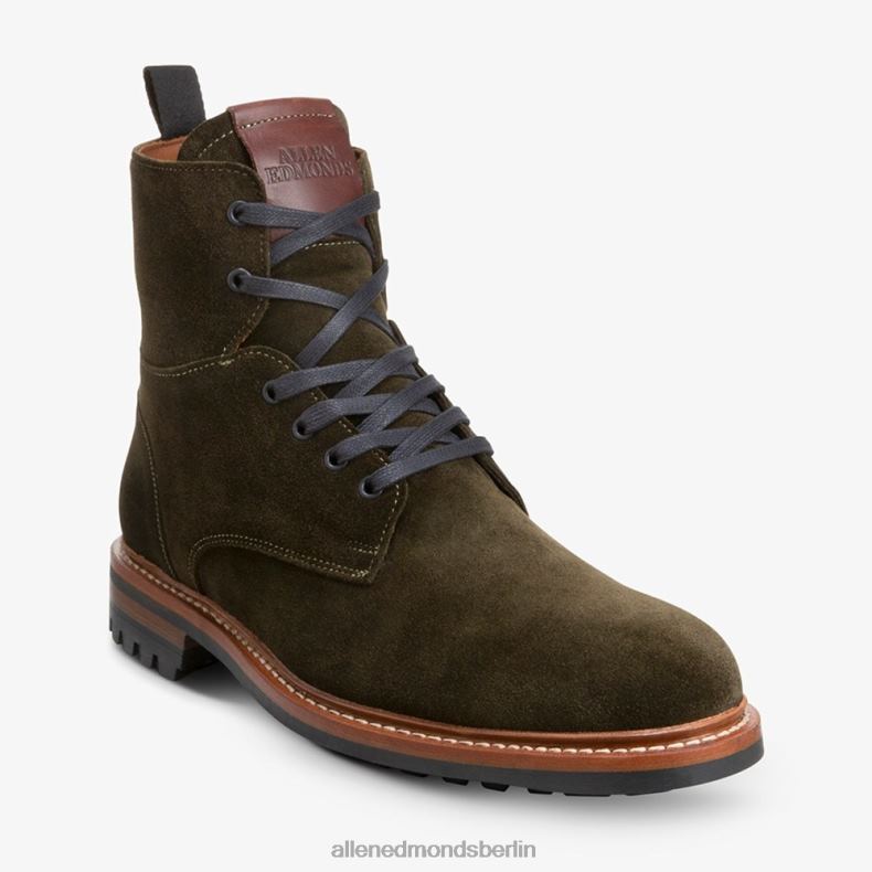 Allen Edmonds Grün Männer Wetterfester Chapman-Kampfstiefel aus Wildleder 82J2T102