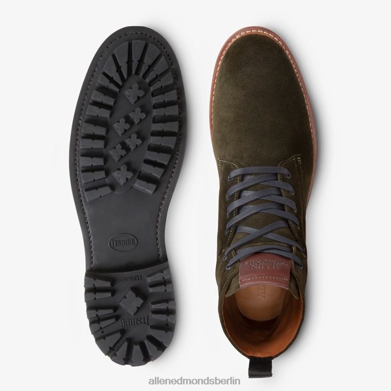 Allen Edmonds Grün Männer Wetterfester Chapman-Kampfstiefel aus Wildleder 82J2T102