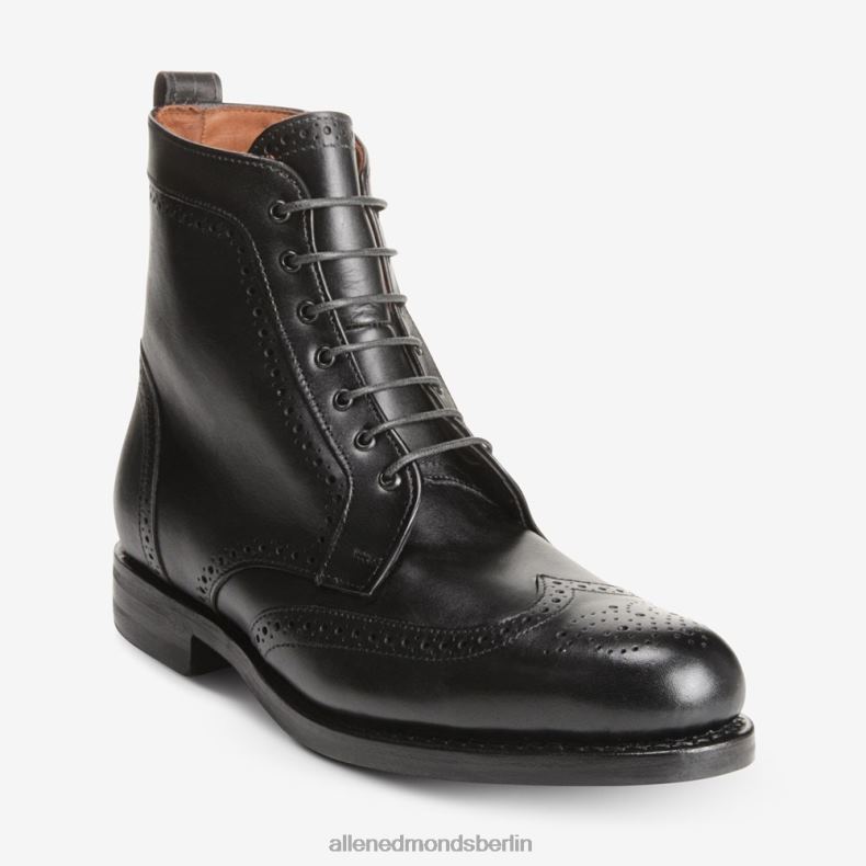 Allen Edmonds Schwarz Männer Dalton Wingtip-Stiefel mit Dainite-Gummisohle 82J2T116