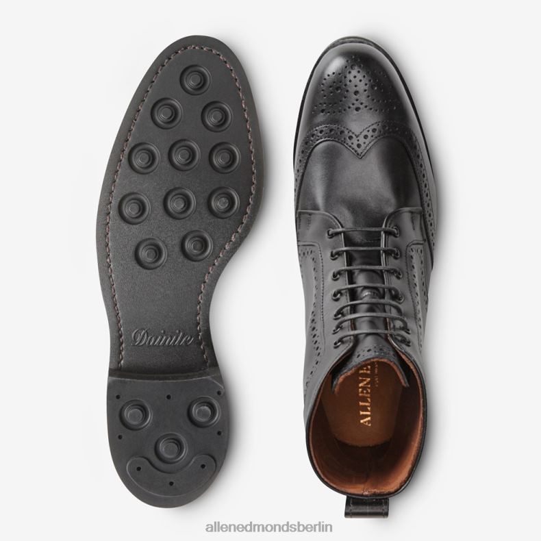 Allen Edmonds Schwarz Männer Dalton Wingtip-Stiefel mit Dainite-Gummisohle 82J2T116