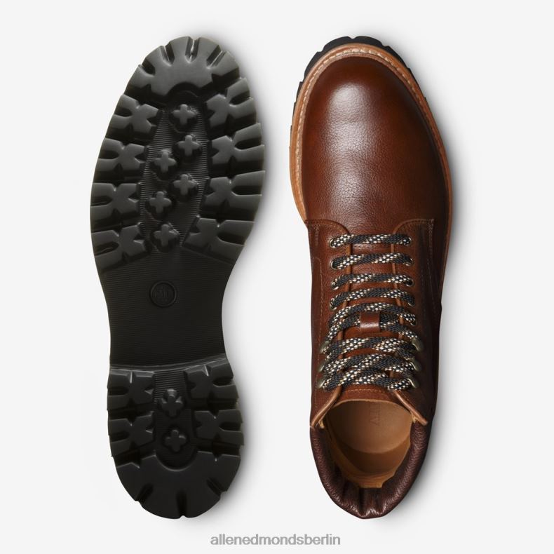 Allen Edmonds braunes Leder Männer Higgins Mill Wanderstiefel 82J2T476