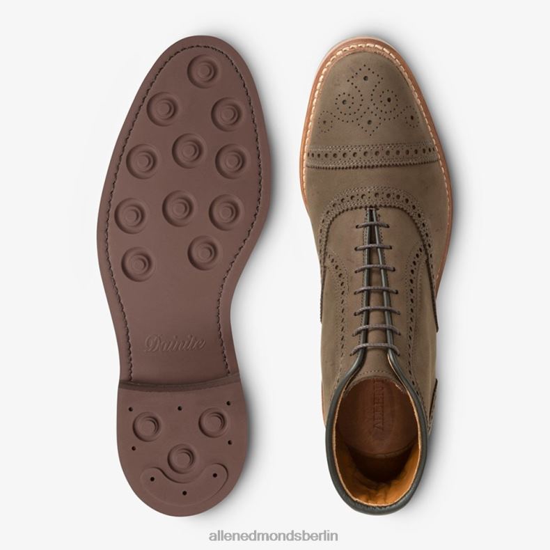 Allen Edmonds braunes Nubuk Männer Hamilton wetterfester Oxford-Kleiderstiefel 82J2T343