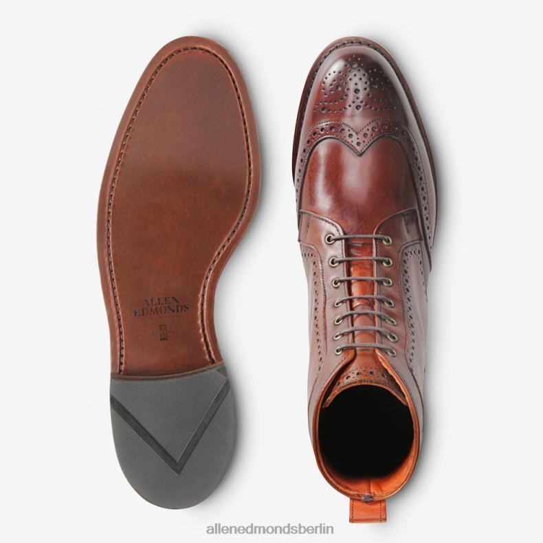 Allen Edmonds dunkles Chili Männer Dalton Wingtip-Stiefel 82J2T482