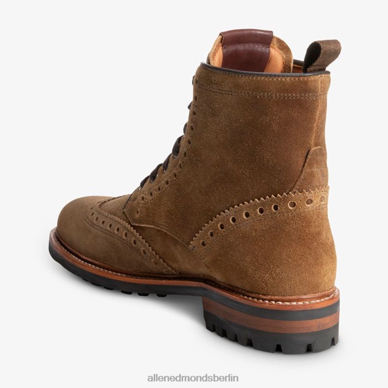 Allen Edmonds hellbraunes Wildleder Männer Chapman wetterfester Wingtip-Stiefel 82J2T474