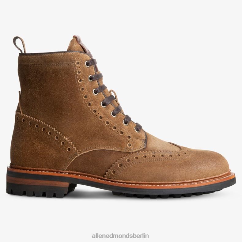 Allen Edmonds hellbraunes Wildleder Männer Chapman wetterfester Wingtip-Stiefel 82J2T474