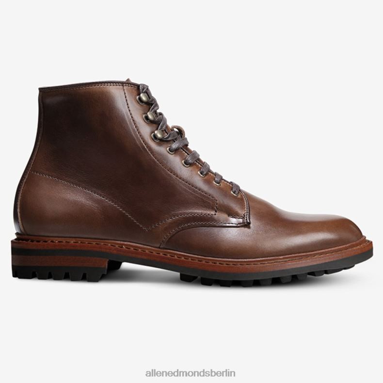 Allen Edmonds naturbraunes Leder Männer Higgins-Mill-Stiefel mit Stollensohle 82J2T469