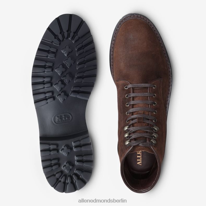 Allen Edmonds schnupftabakbraunes Wildleder Männer Higgins-Mill-Stiefel mit Stollensohle 82J2T471
