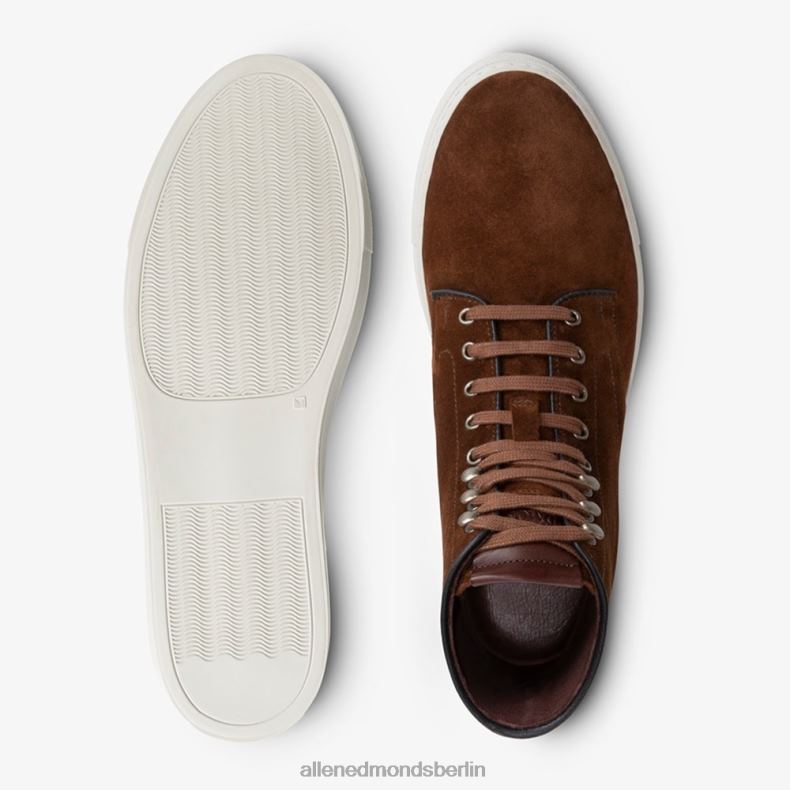 Allen Edmonds schnupftabakbraunes Wildleder Männer High-Top-Sneaker von Higgins Mill 82J2T94