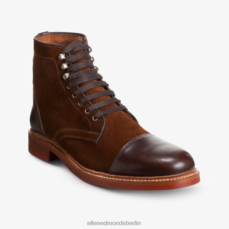 Allen Edmonds schnupftabakbraunes Wildleder Männer Landon-Captoe-Stiefel 82J2T365