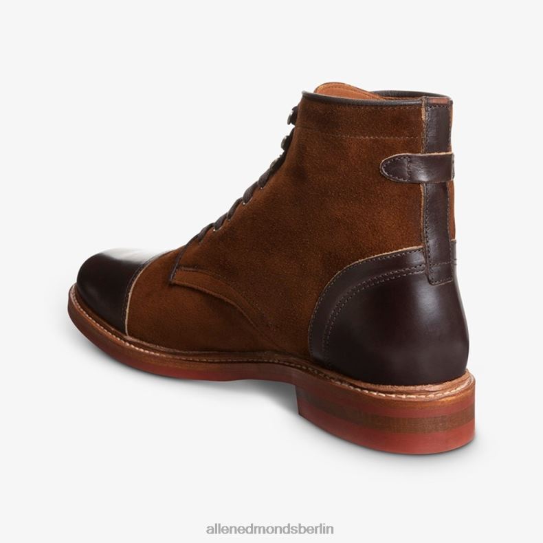 Allen Edmonds schnupftabakbraunes Wildleder Männer Landon-Captoe-Stiefel 82J2T365