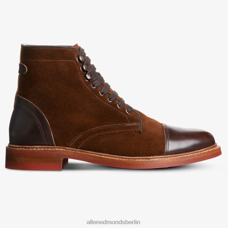 Allen Edmonds schnupftabakbraunes Wildleder Männer Landon-Captoe-Stiefel 82J2T365