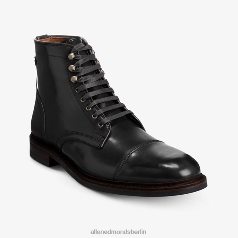 Allen Edmonds schwarzer Cordovan Männer Landon Shell Cordovan Captoe-Stiefel 82J2T54