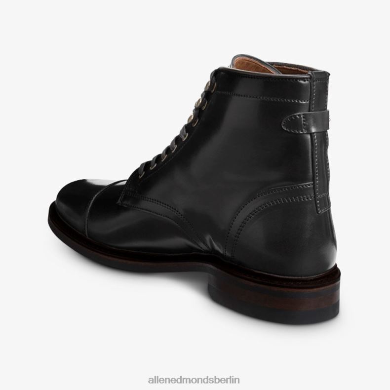 Allen Edmonds schwarzer Cordovan Männer Landon Shell Cordovan Captoe-Stiefel 82J2T54
