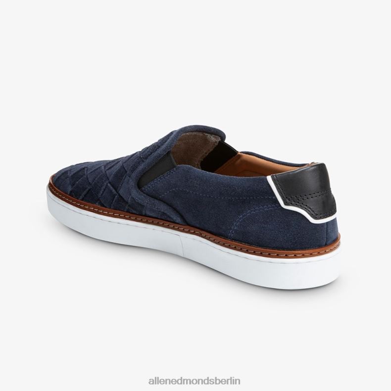 Allen Edmonds Marineblaues Wildleder Männer Alpha-gewebter Slip-on-Sneaker 82J2T316