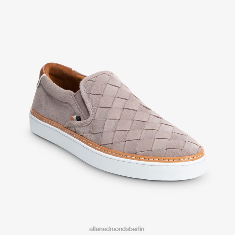 Allen Edmonds Zinngraues Wildleder Männer Alpha-gewebter Slip-on-Sneaker 82J2T315
